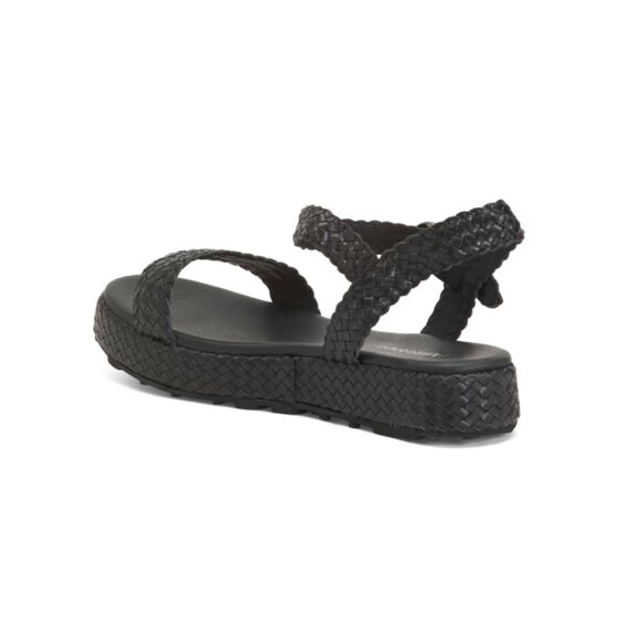 ANTELOPE Black Leather Brenna Comfort Sandals - Picture 2 of 2